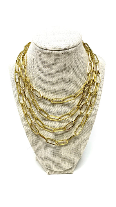 Large paperclip necklace