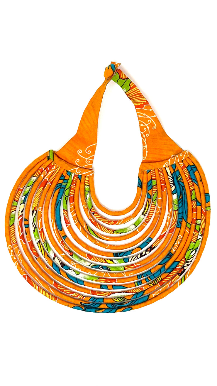 African Fabric Necklace
