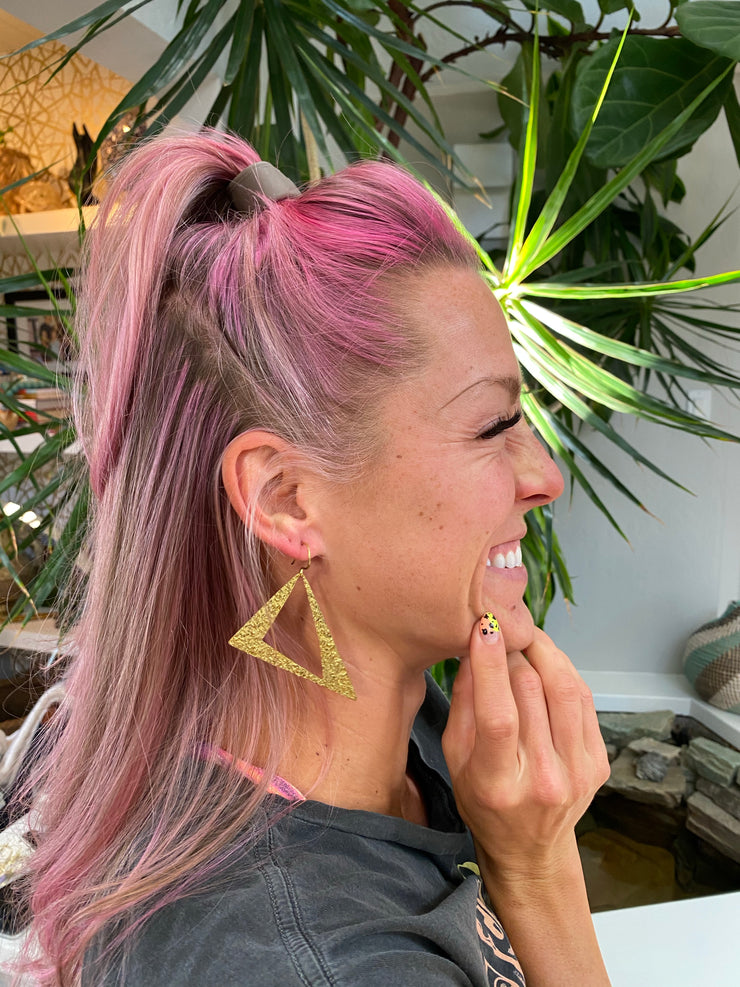 Funky Triangle Earrings - FINAL SALE