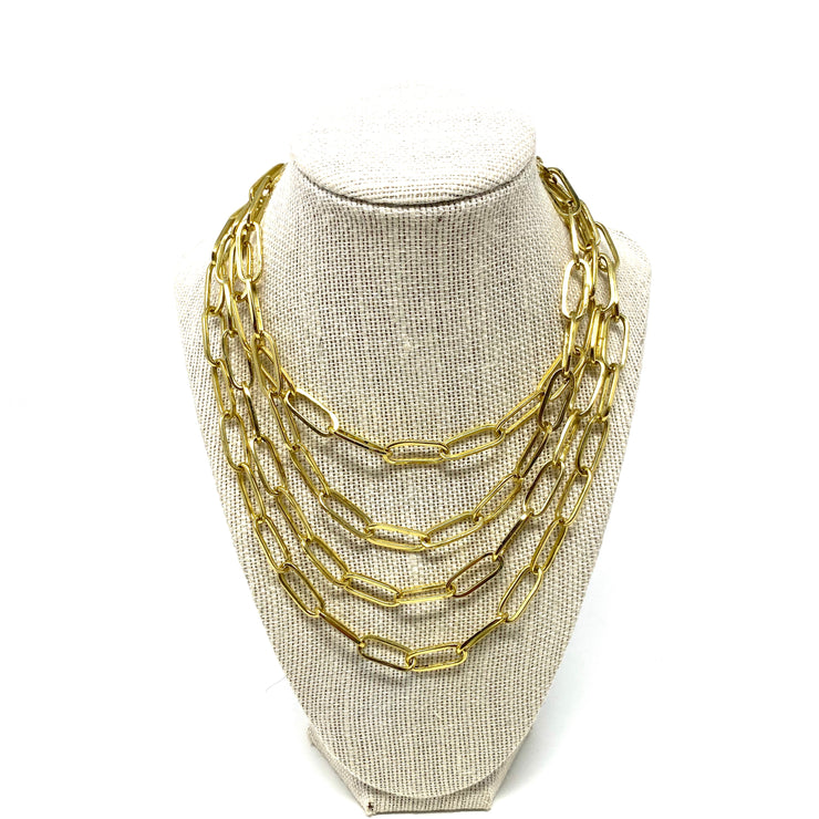 Large paperclip necklace