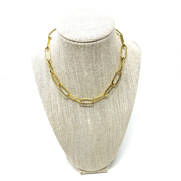 Large paperclip necklace - FINAL SALE