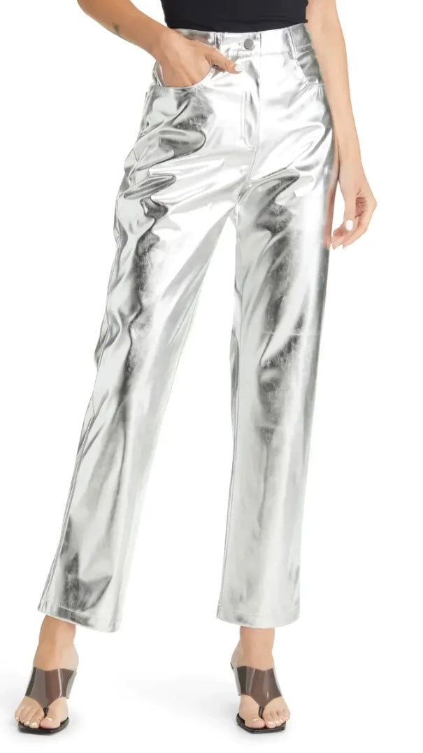 Metallic Pant Silver - FINAL SALE