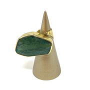 Floating Ring - Green Agate